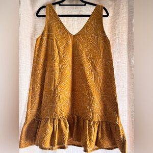 Sezane Mustard Mini Dress, size 38